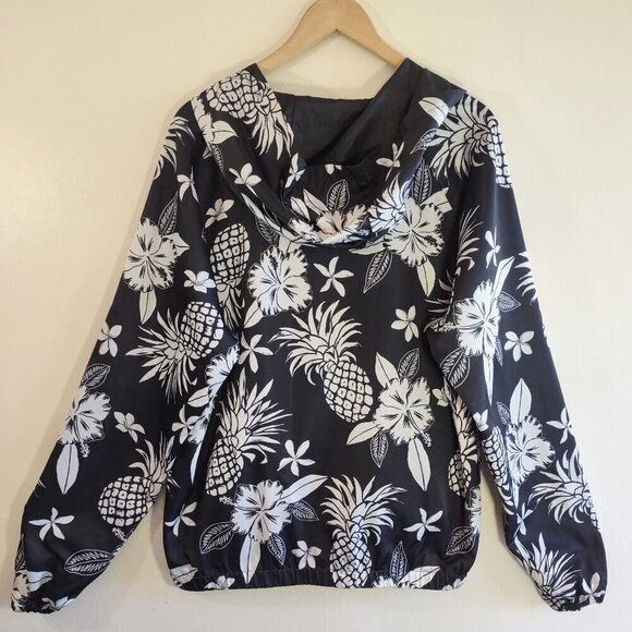 Forever 21 Men's Bomber Jacket Hood Full Zip Pockets Size Large - Picture 5 of 8